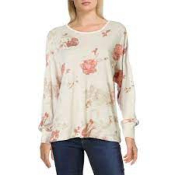 Arielle Ivory Floral Print Long Sleeve Top - Picture 4 of 11